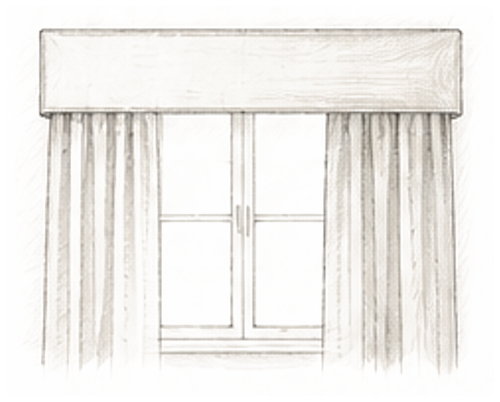 Pelmet and valance diagram
