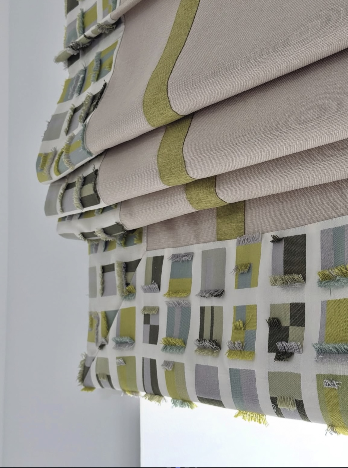 Roman blind made by Drape & Dwell